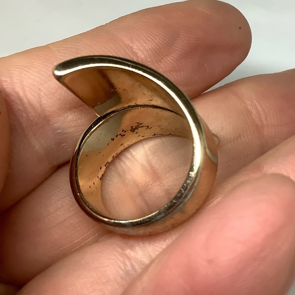 Gold-Tone wrap Ring - Picture 2 of 4